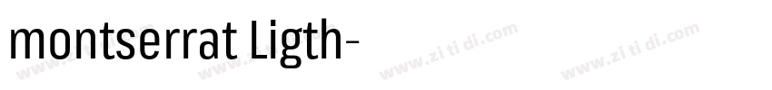 montserrat Ligth字体转换 montserrat Ligth字体转换